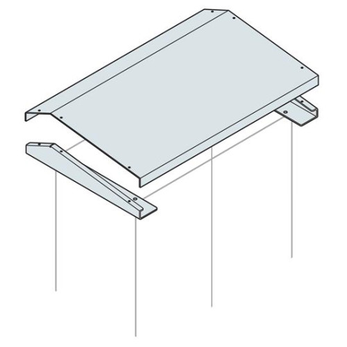 Крыша антидождевая для шкафов АМ2 800x500мм ШхГ