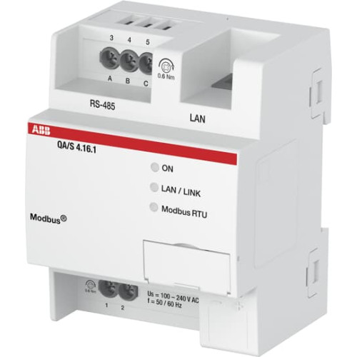 QA/S4.16.1 Модуль анализа энергопотребления, Modbus, на 16 счетчиков