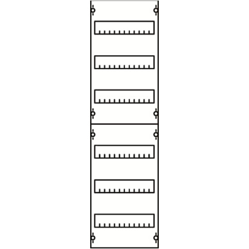 Панель для модульных уст-в 1ряд/6 реек