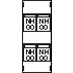 Пластрон для 4 NH00 1ряд/4 рейки
