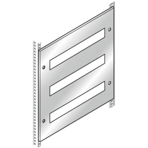 Панель для 24 модулей,нерж.ст.150x600