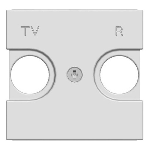 Накладка розетки TV-R 2 модуля белый Zenit