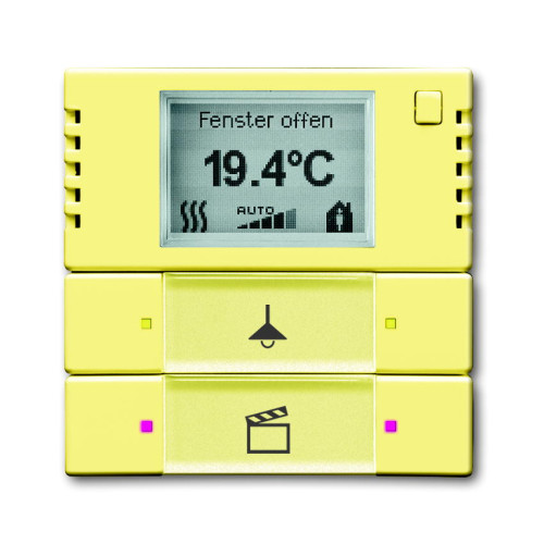 6128/01-815-500 Терморегулятор KNX с дисплеем и сенсором, 2/4-клавишный, сахара