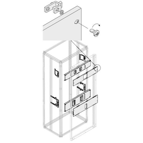 К-кт гориз.уст.XT2+RCD 4P,втыч,H250/W400