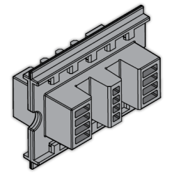 Держатель шины медной L=75мм (уп.24шт) ABB 1STQ007427A0000