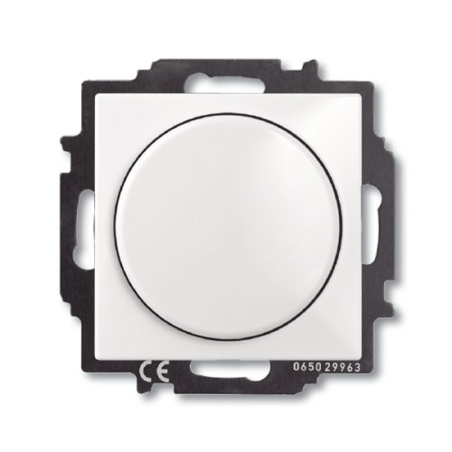 Механизм светорегулятора Busch-Dimmer с центральной платой (накладкой), 60-400 Вт, Basic 55, альп. белый