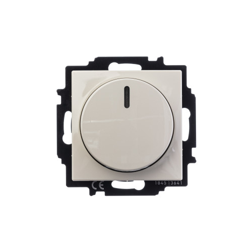 Механизм светорегулятора Busch-Dimmer с центральной платой (накладкой), 60-400 Вт, Basic 55 слоновая кость