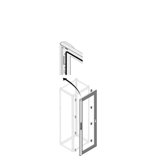 Дверь со стеклом IP65,H=2000 мм W=750 мм