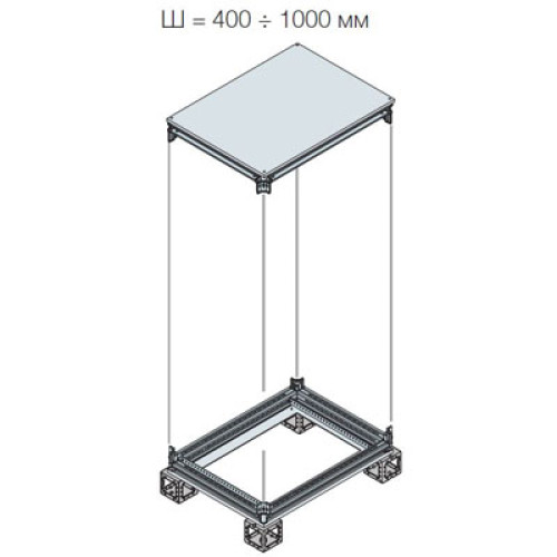 Рама шкафа верхняя/нижняя 400X400ШхГ
