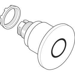 Кнопка MPMP4-10R ГРИБОК красная (только корпус) 60мм отпускание вытягиванием