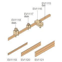 Крепление кабеля d0.5-16мм2 на шину EV1115 (100шт)