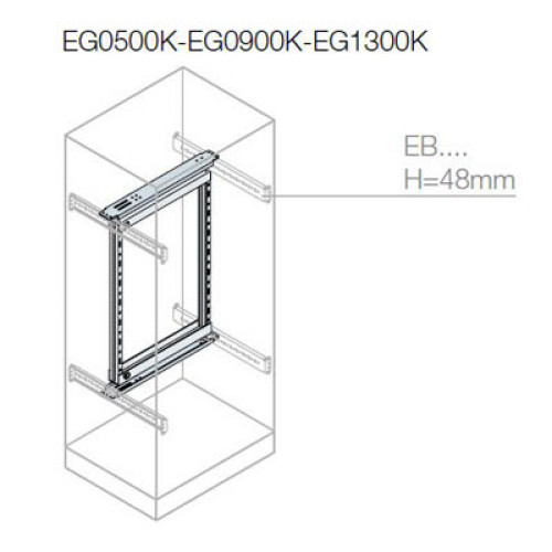 Рама 19 дюймов поворотная, 9HE 500x600мм