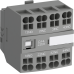 Блок контактный CA4-13MK (1НО+3НЗ) фронтальный с втычными клеммами для контакторов AF09-AF16..-30-10K