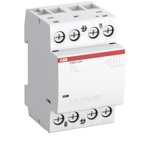 Контактор ESB63-31N-06 модульный (63А АС-1, 3НО+1НЗ), катушка 230В AC/DC