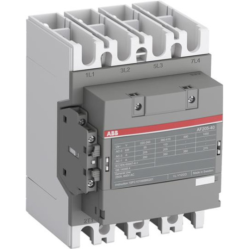 Контактор AF205-40-22-12 с универсальной катушкой управления 48-130В AC/DC