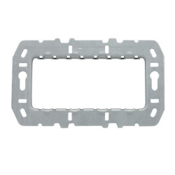 Суппорт стальной для рамок итальянского стандарта, на 4 модуля, без монтажных лапок