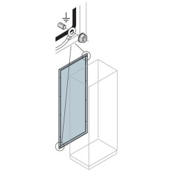 Стенка перед./задняя каб. секции 2000х300мм ABB