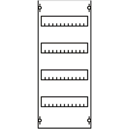 Панель для модульных уст-в 1ряд/4рейки