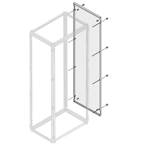 Панель боковая IP30/40 H=2000мм D=500мм
