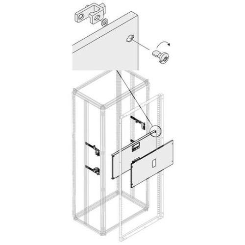 Комплект верт.2 XT3 3-4P PLUG W=600мм