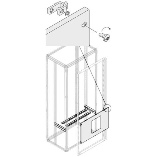 Комплект E1.2 3/4P FIX . блок. W=800мм