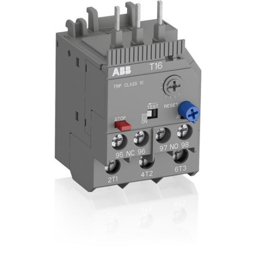 Реле перегрузки тепловое T16-1.7 диапазон уставки 1,3А…1,7А для контакторов B6, B7