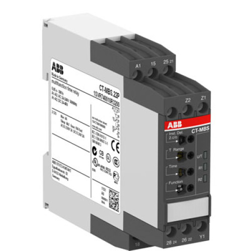 Реле времени CT-MFS.21P многофункциональное, 24-240В АС/DC, 0,05..300ч, 2ПК, пружинные клеммы