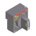 Рукоятка поворотная на дверцу RHE_H_EM T1-2-3 HAND.EME. (только рукоятка аварийного исполнения)