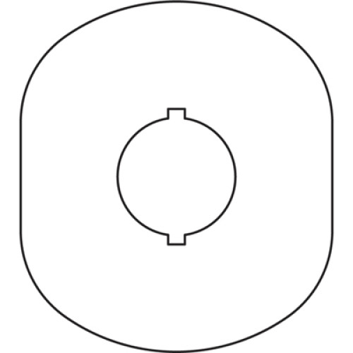 Шильдик MA6-1024 (желт.пласт. 1 место) с без текста