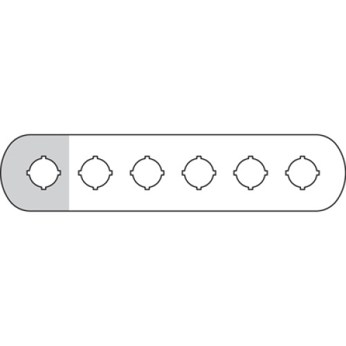 Шильдик MA6-1009 (6 мест (1 желт)) для пластикового кнопочного поста