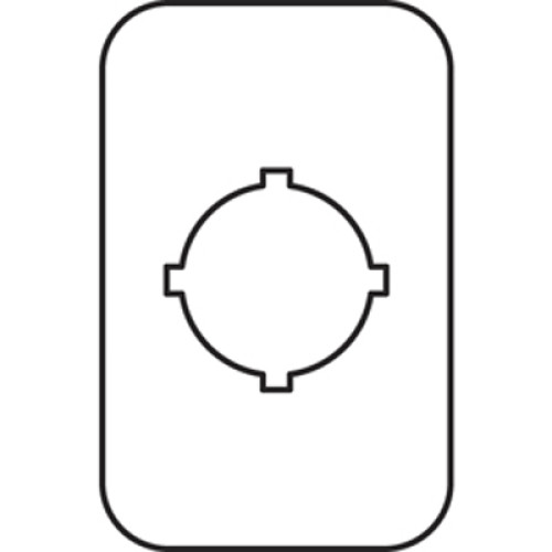 Шильдик MA6-1019 (Emergency Stop) для пластиковых кнопочных постов