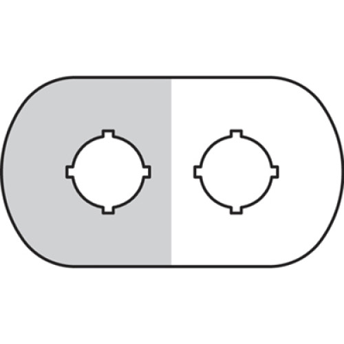 Шильдик MA6-1006 (2 места (1 желт)) для пластикового кнопочного поста