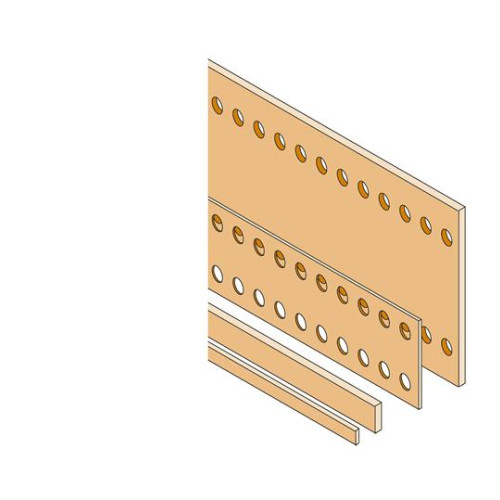 Шина медная плоская 40x5 L=1750мм