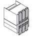 Комплект силовых выводов фиксированной части F на нижние выводы E6.2 W FP 4p/f 4шт